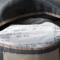 Burberry Grey Melange Wool Tailored Blazer L