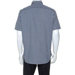 Burberry Brit Monochrome Checked Short Sleeve Shirt XL