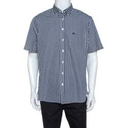 Burberry Brit Monochrome Checked Short Sleeve Shirt XL