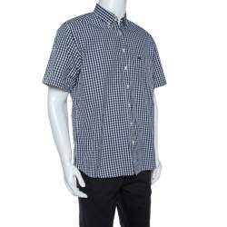 Burberry Brit Monochrome Checked Short Sleeve Shirt XL