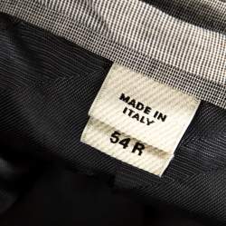 Burberry Grey Cotton Knit Regular Fit Suit XXL