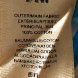 Pre Owned Burberry Brit Bicolor Gingham Check Cotton Short Sleeve Shirt XL