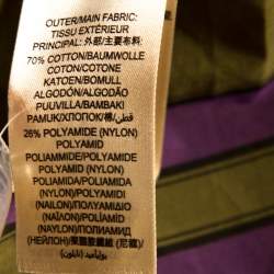 Pre Owned Burberry Brit Olive Green Checked Cotton Long Sleeve Shirt M