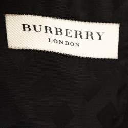 Pre Owned Burberry Black Mohair Wool Tailored Suit L