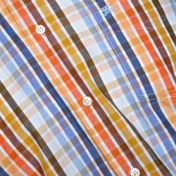 مملوكة مسبقًا Burberry Multicolor Checked Cotton Button Down Long Sleeve Shirt S