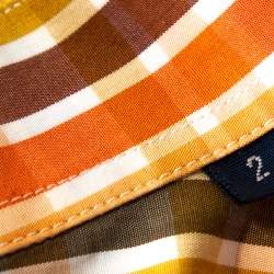 مملوكة مسبقًا Burberry Multicolor Checked Cotton Button Down Long Sleeve Shirt S