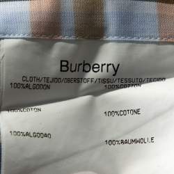 مملوكة مسبقًا Burberry Multicolor Checked Cotton Button Down Long Sleeve Shirt S
