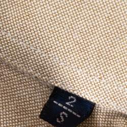 Burberry Beige Chambray Cotton Button Down Long Sleeve Shirt S