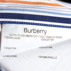 Burberry Multicolor Striped Cotton Button Down Long Sleeve Shirt M