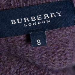 Burberry Purple Wool Crew Neck Sweater XXL