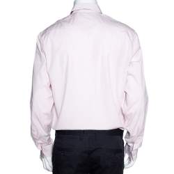 مملوكة مسبقًا Burberry Brit Pink Stretch Cotton Long Sleeve Button Front Shirt L