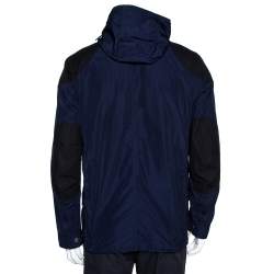 Burberry Brit Navy Blue Zip Front Hooded Jacket M