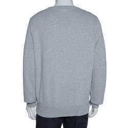 Burberry Brit Grey Melange Cotton Claridge Sweatshirt L