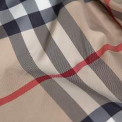 Pre Owned Burberry Black Novacheck Lined Double Breasted Trench Coat L