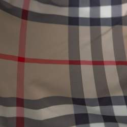 Pre Owned Burberry Black Novacheck Lined Double Breasted Trench Coat L