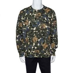 Burberry Multicolor Cotton Printed Sweatshirt XL