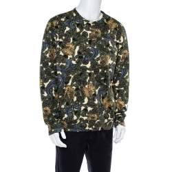 Burberry Multicolor Cotton Printed Sweatshirt XL