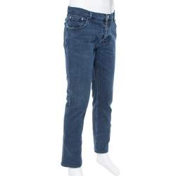 مملوكة مسبقًا Burberry Brit Blue Denim Slim Fit Steadman Jeans L