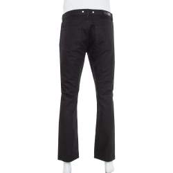 Pre Owned Burberry Black Denim Straight Leg Steadman Jeans L