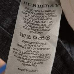 Pre Owned Burberry Brit Black Denim Swaine Straight Fit Jeans M