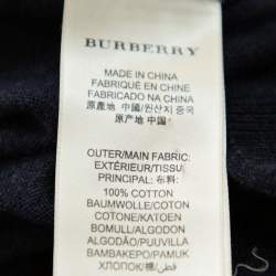 Pre Owned سويتشيرت بربري بريت رقبة مستديرة قطن كحلي XXL