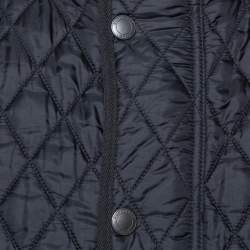 Pre Owned Burberry Brit Black Quilted Sleeveless Haymarket Vest L