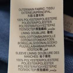 Pre Owned Burberry Brit Jade Blue Synthetic Double Collar Jacket 3XL 