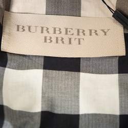 Pre Owned Burberry Black Synthetic Double Breasted Belted Trench Coat XXL