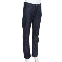 Burberry Navy Blue Denim Straight Leg Steadman Jeans S