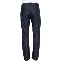 Burberry Navy Blue Denim Straight Leg Steadman Jeans S