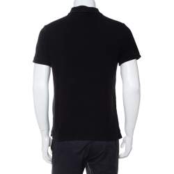 Pre Owned Burberry Brit Black Cotton Pique Polo T-Shirt M