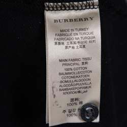Pre Owned Burberry Brit Black Cotton Pique Polo T-Shirt M
