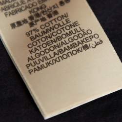 Pre Owned Burberry Brit Black Cotton Nova Check Detail Button Front Shirt S