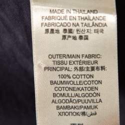 مملوكة مسبقًا قميص بربري بريت كاروهات رصاصي داكن بأزرار أمامية مقاس صغير - سمول