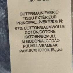 Pre Owned Burberry Brit Navy Blue Cotton Nova Check Detail Button Front Shirt XXXL