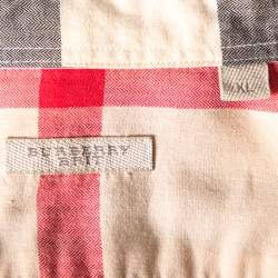 Pre Owned Burberry Brit Multicolor Ombre Cotton Nova Checkered Button Front Shirt XL