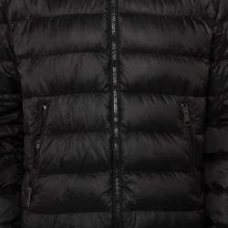 Pre Owned Burberry Brit Black Synthetic Detachable Hood Detail Puffer Jacket XL