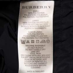 Pre Owned Burberry Brit Black Synthetic Pocket Detail Zip Front Jacket S