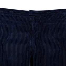 Pre Owned Burberry Prorsum Navy Blue Corduroy Tapered Leg Pants S