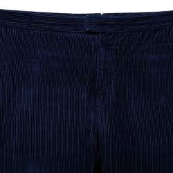 Pre Owned Burberry Prorsum Navy Blue Corduroy Tapered Leg Pants S