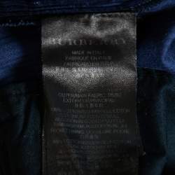 Pre Owned Burberry Prorsum Navy Blue Corduroy Tapered Leg Pants S