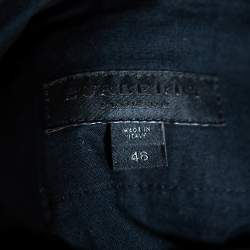 Pre Owned Burberry Prorsum Navy Blue Corduroy Tapered Leg Pants S