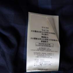 Pre Owned Burberry Navy Blue Cotton Belted Britton Trench Coat M