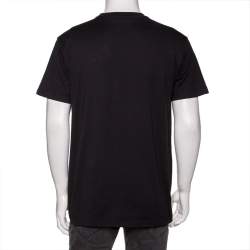 Burberry Black B series Monogram Logo Detail Limited Edition Crew Neck T Shirt S