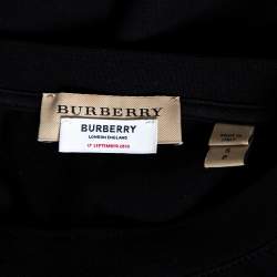 Burberry Black B series Monogram Logo Detail Limited Edition Crew Neck T Shirt S