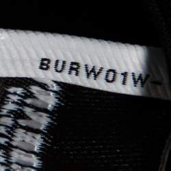 مملوكة مسبقًا تي شيرت بربري قطن مطبوع أسود أكمام قصيرة مقاس صغير (سمول)