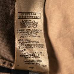 Pre Owned قميص بربري قطن كاروهات نوفاتشيك بيج بأزرار أمامية مقاس كبير جدًا جدًا - إكس إكس لارج