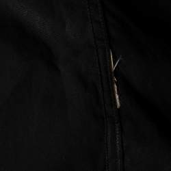 Pre Owned Burberry Black Cotton Button Front Shirt XS
