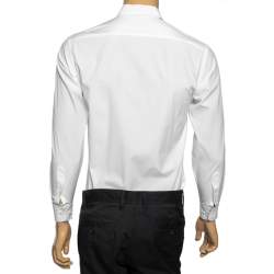 Pre Owned Burberry White Cotton Button Front Shirt XS