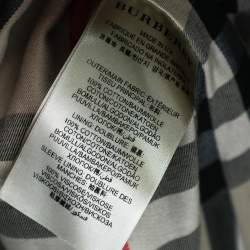 مملوكة مسبقًا معطف بربري غباردين قطن بيج طويل مقاس إكس إكس لارج